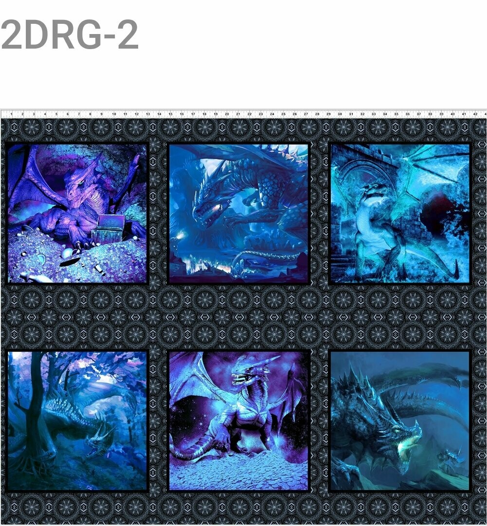 DRAGON 6 Block Panel Blue