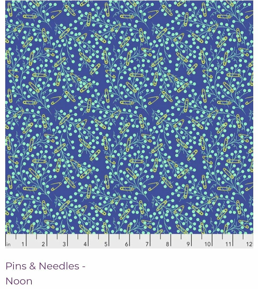 Tula Pink Homemade Pins and Needles Noon
