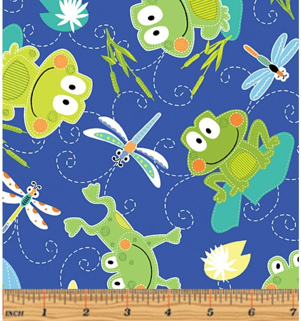 Toadily Toads on Blue