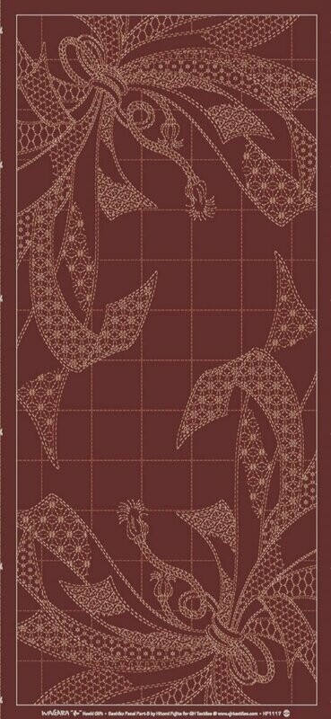 Wagara HF1117 Noshi Gift Sashiko Panel - Red