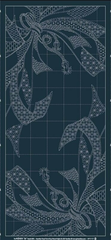 Wagara HF1117 Noshi Gift Sashiko Panel - Indigo