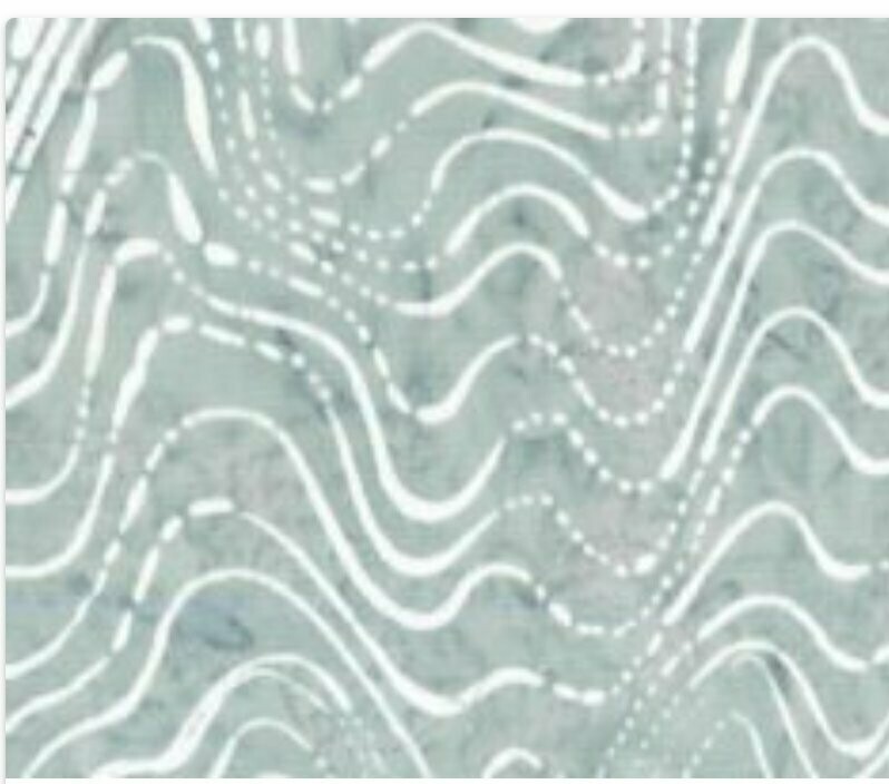 Batik 108" Backing fabric Waves on Grey BA 108 478