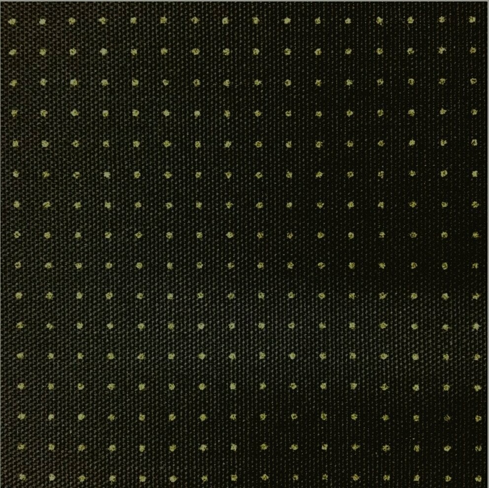 Sashiko Stencilled Fabric - Single Stitch Black