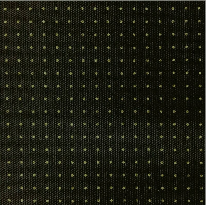 Sashiko Stencilled Fabric - Single Stitch Black