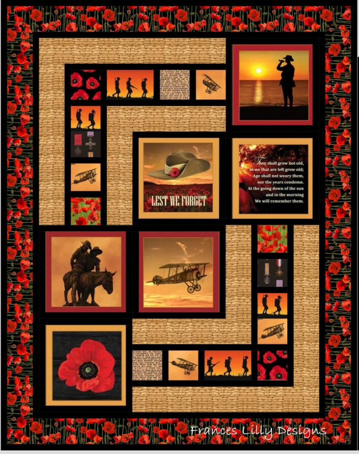 Poppies to Remember Quilt Pattern