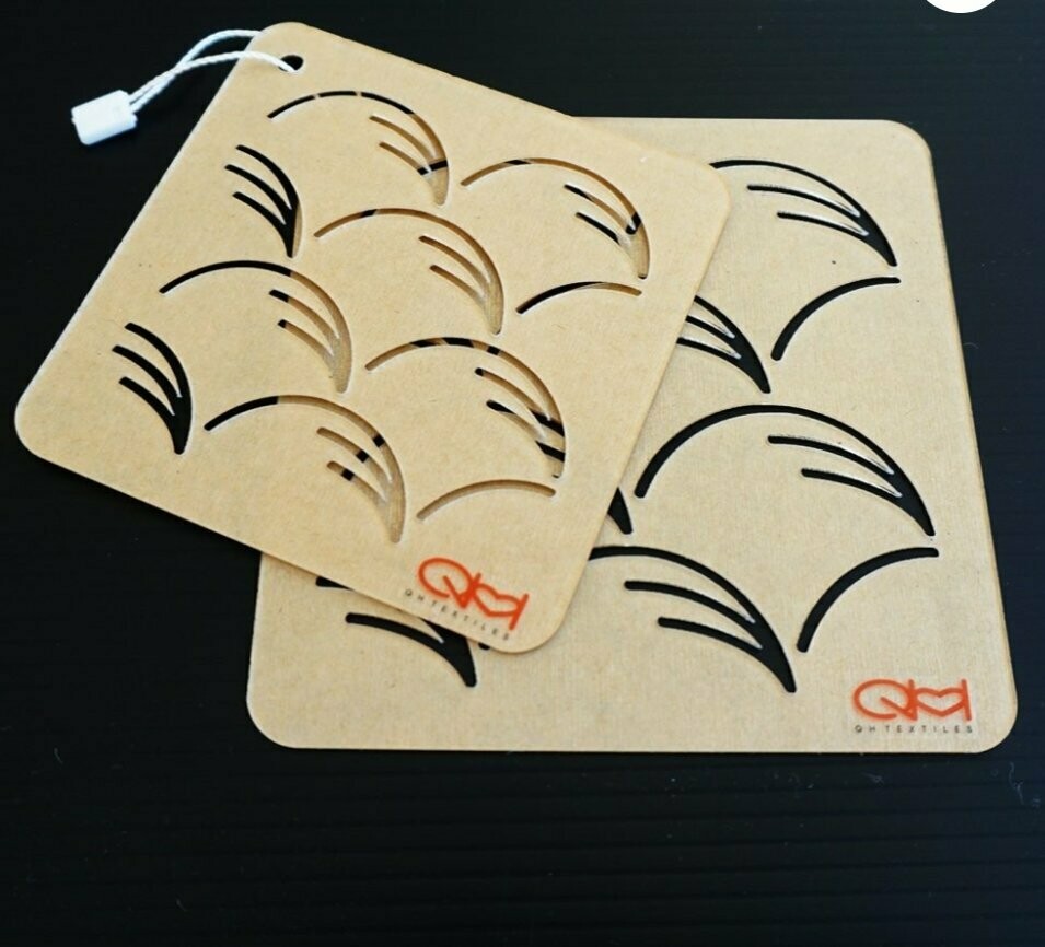 Sashiko Acrylic Template (Nowaki) Grasses