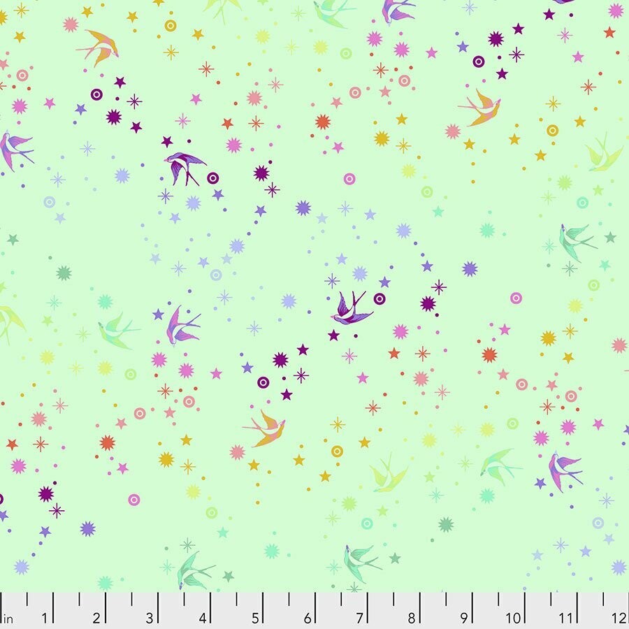 Tula Pink True Colors Fairy Dust Mint