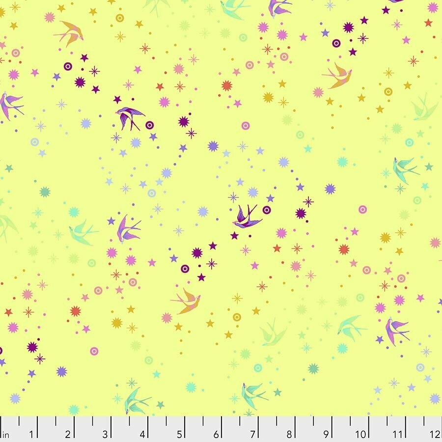 Tula Pink True Colors Fairy Dust Lime