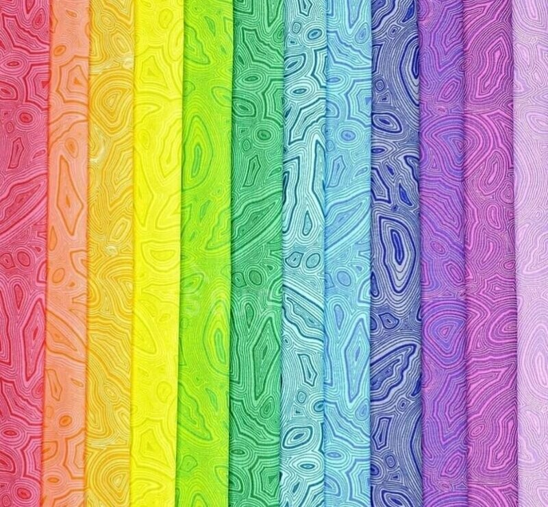 Tula Pink True Colors Mineral 12pc Fat Quarter Pack.