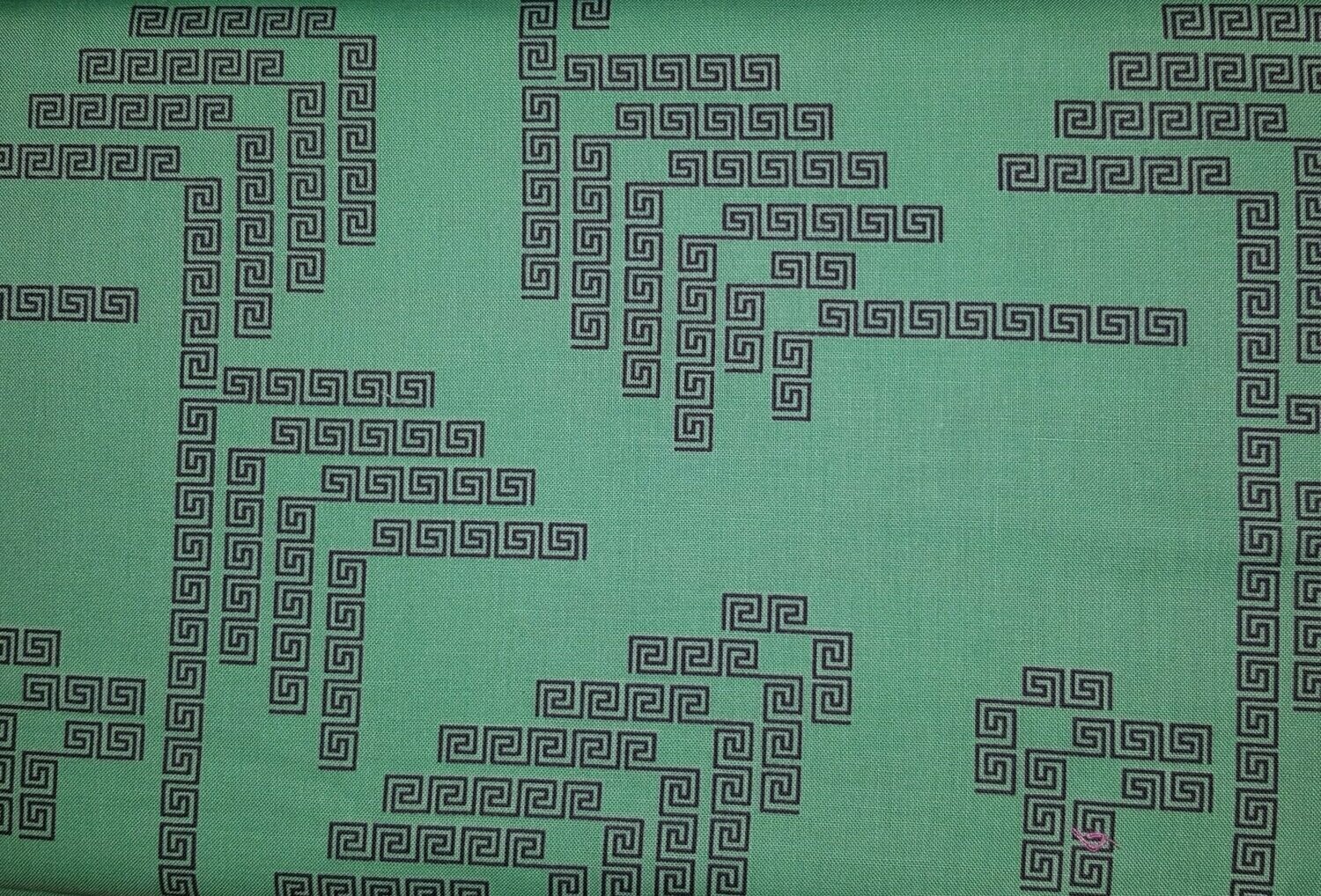 Fibs and Fables Greek Key - Jade
