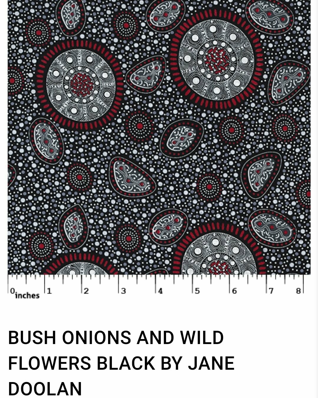 Bush Onions and Wild Flowers - Black
