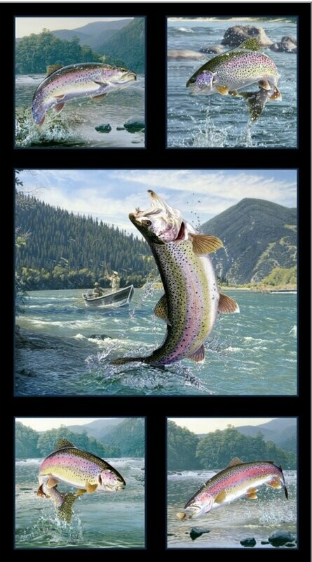 Tight Lines Salmon Panel ES5019 Black