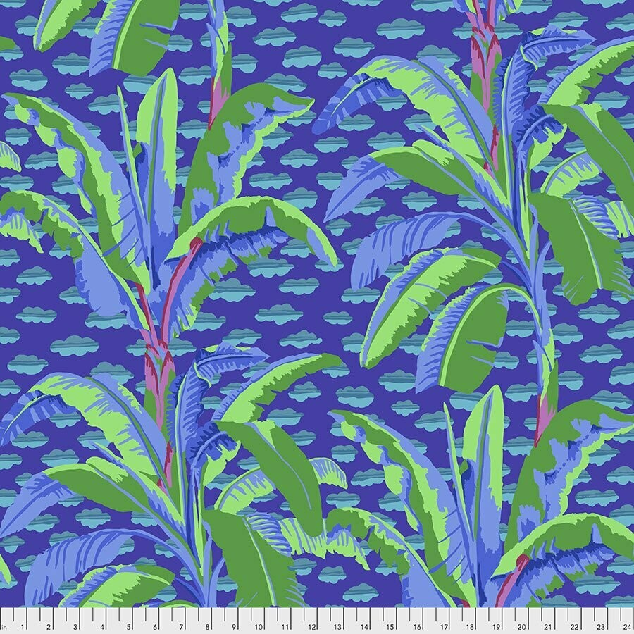 Kaffe Collective Banana Leaves PWGP179 Purple Released Feb 2021