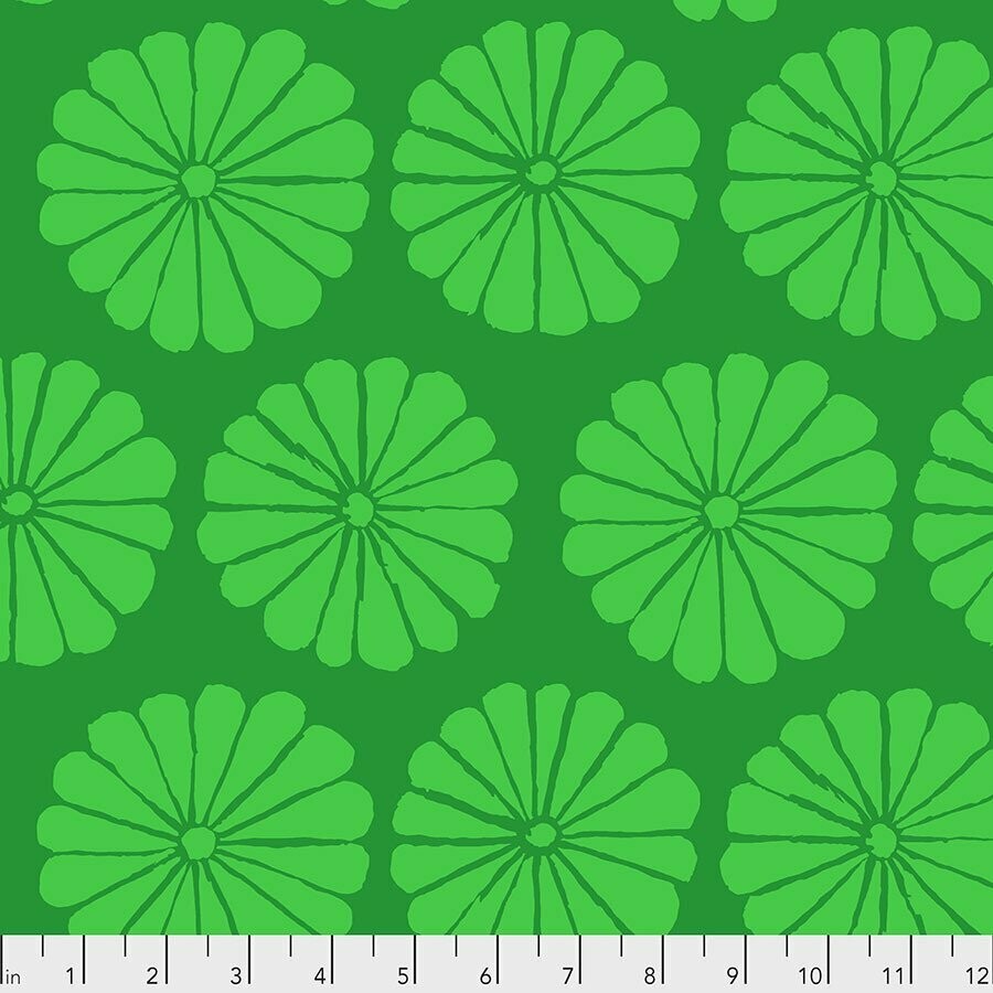 Kaffe Collective Damask Flower PWGP183 Lime Released Feb 2021