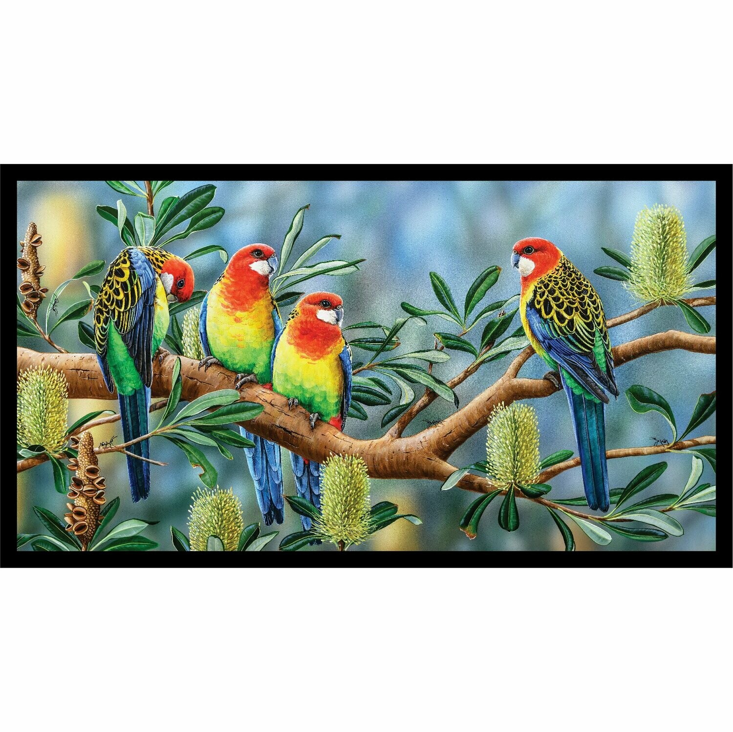 Wildlife Art Panel DV3701 Eastern Rosellas Single Panel