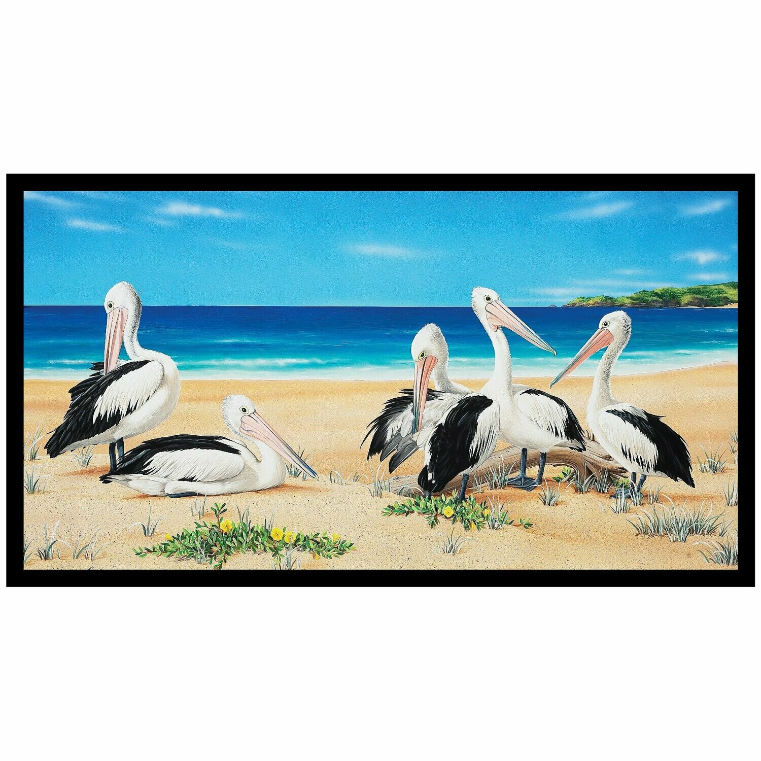 Wildlife Art Panel DV3700 Pelicans Single Panel