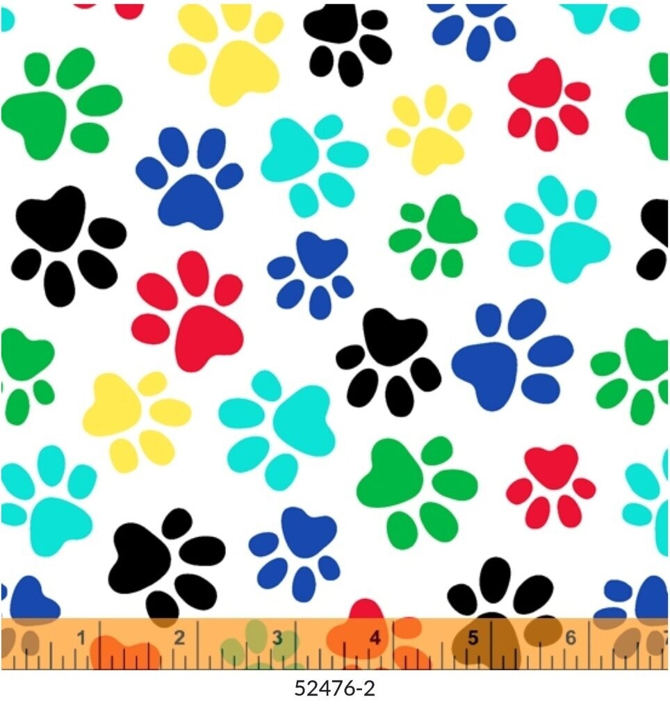 Windham Paw Prints 52476-2 108" or 2.75m Backing