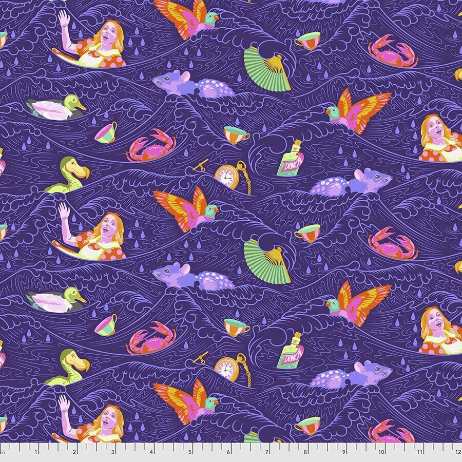 Tula Pink Curiouser & Curiouser Sea of Tears Daydream
