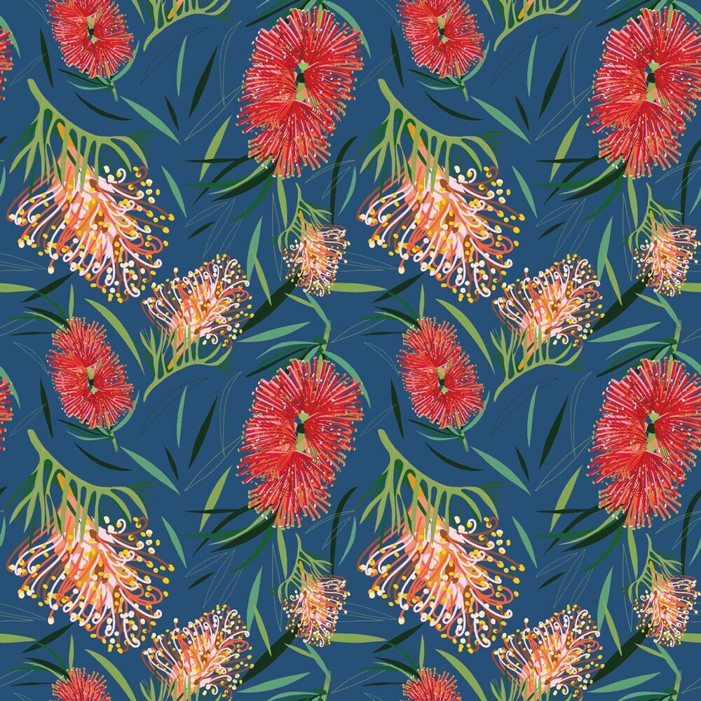 Robyn Hammond DV3790 Cotton Bottle Brush Blue