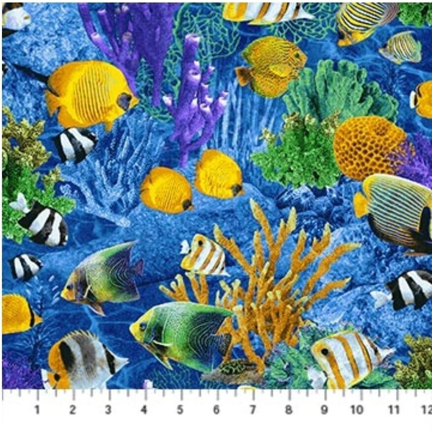Shark Attack Undersea Scene