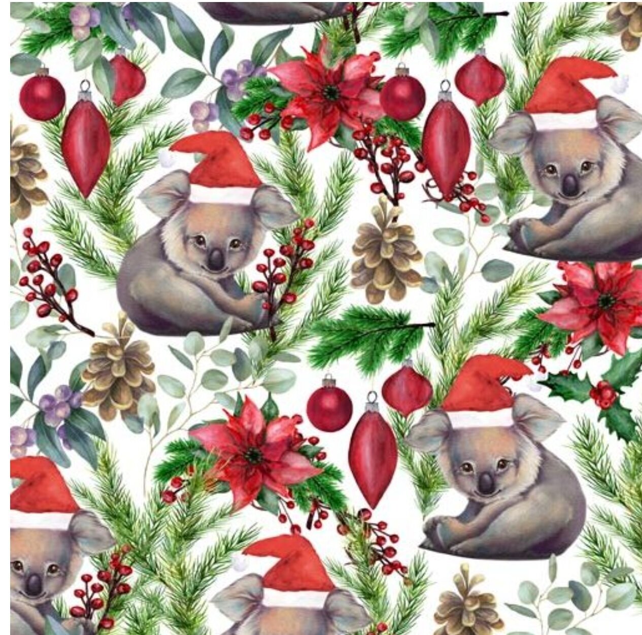 Aussie Christmas Koalas White