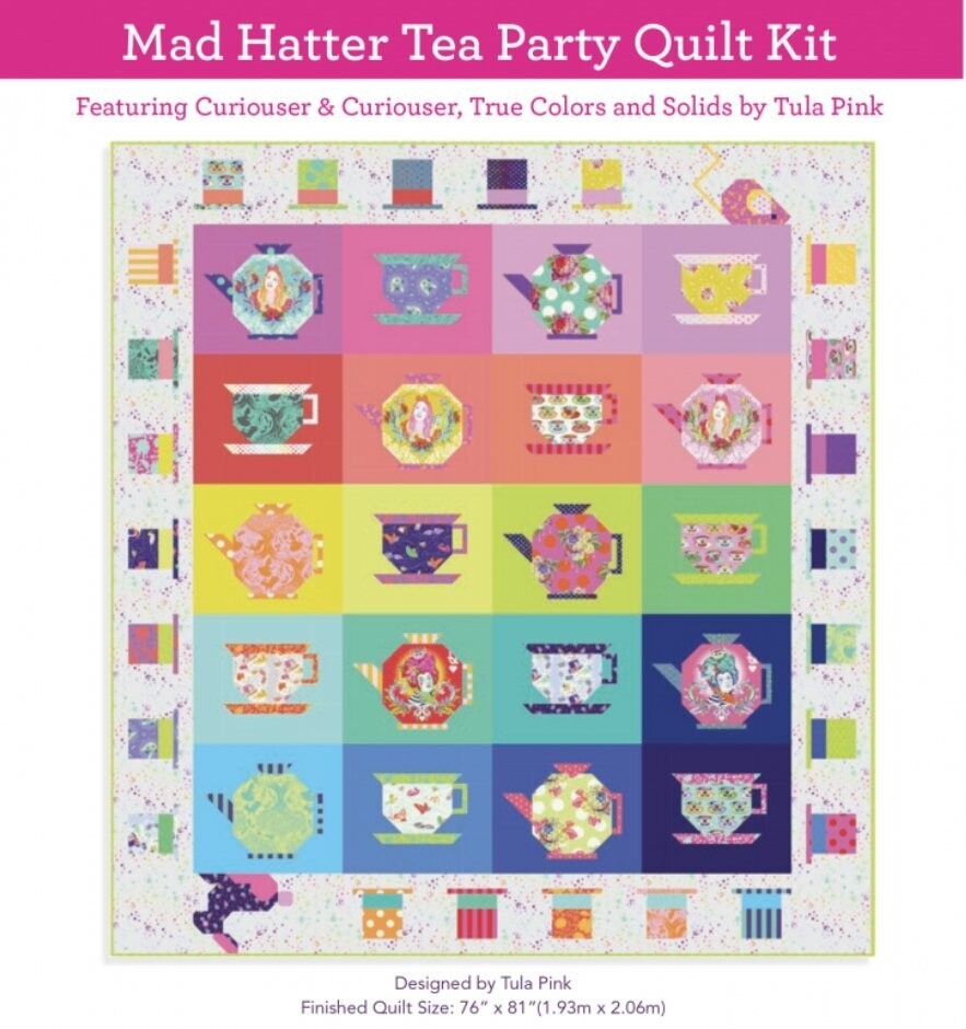 Tula Pink Mad Hatter's Tea Party Quilt Kit