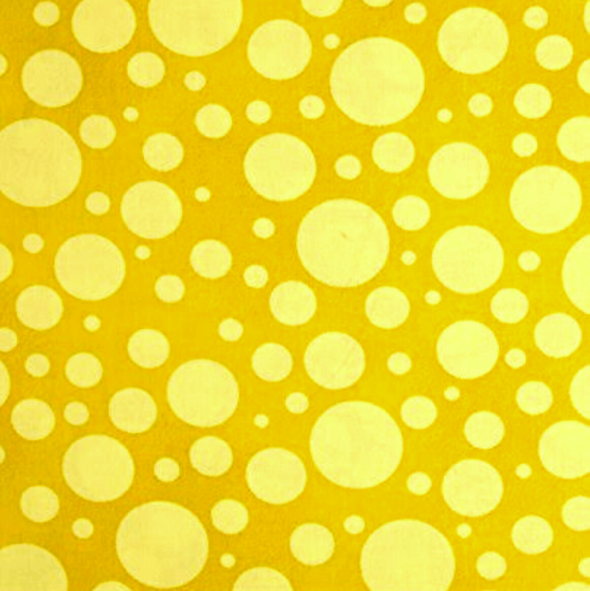 Bubbles Yellow 108" Backing