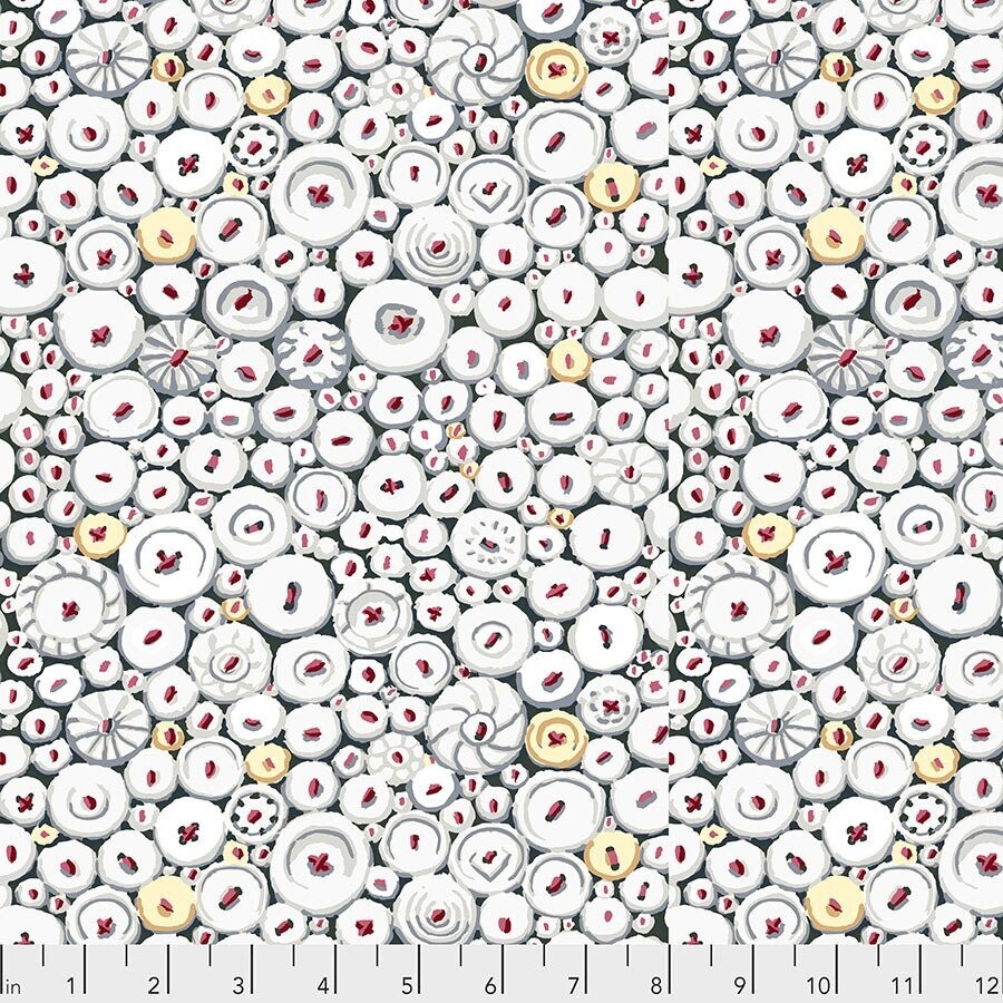 Kaffe Collective Buttons PWGP182 White Released Feb 2021