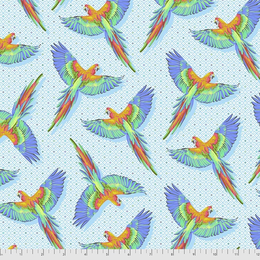 Daydreamer by Tula Pink Macaw Ya Later PWTP170 Cloud