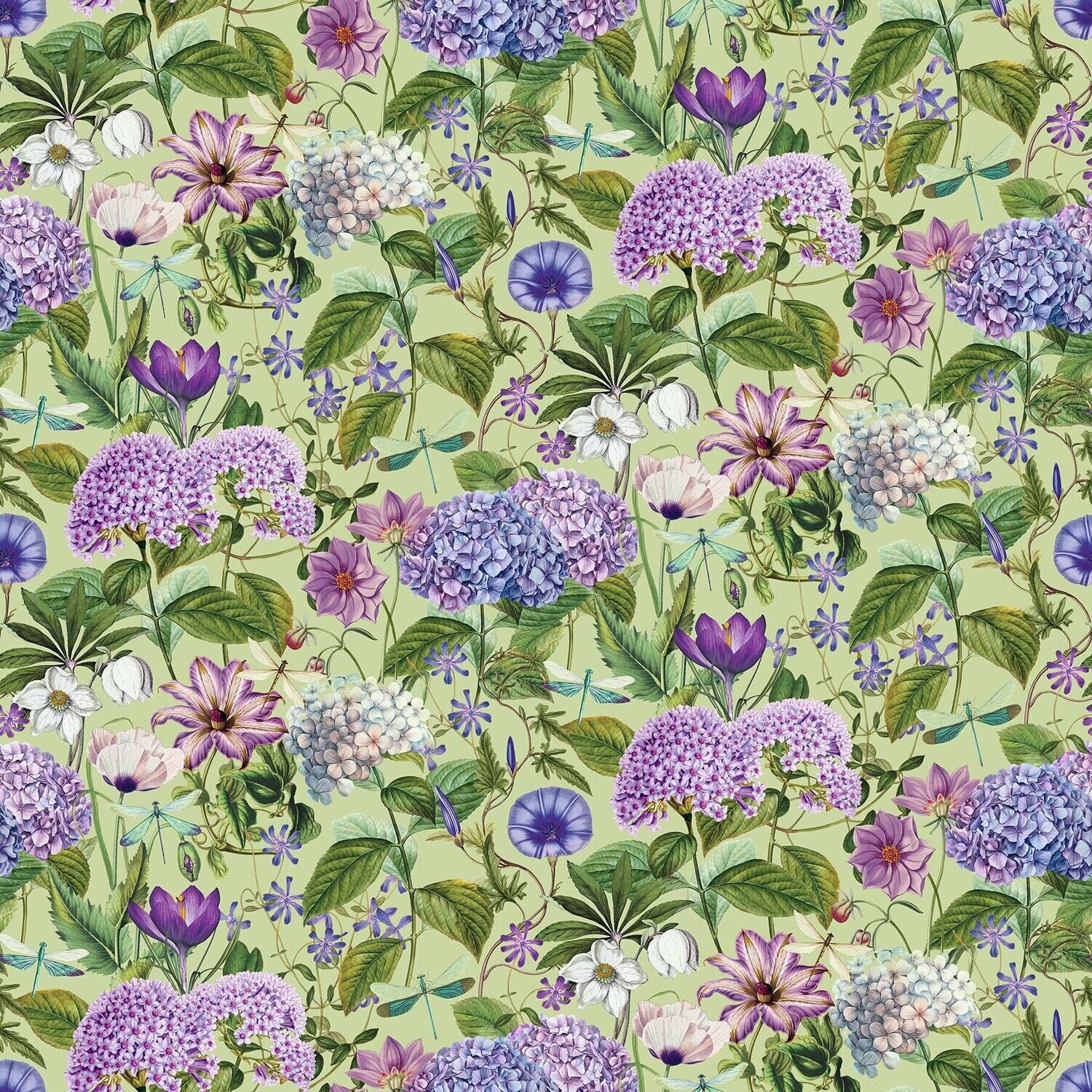 Fleurs Large Scale Floral on Green  DP23939 - 74
