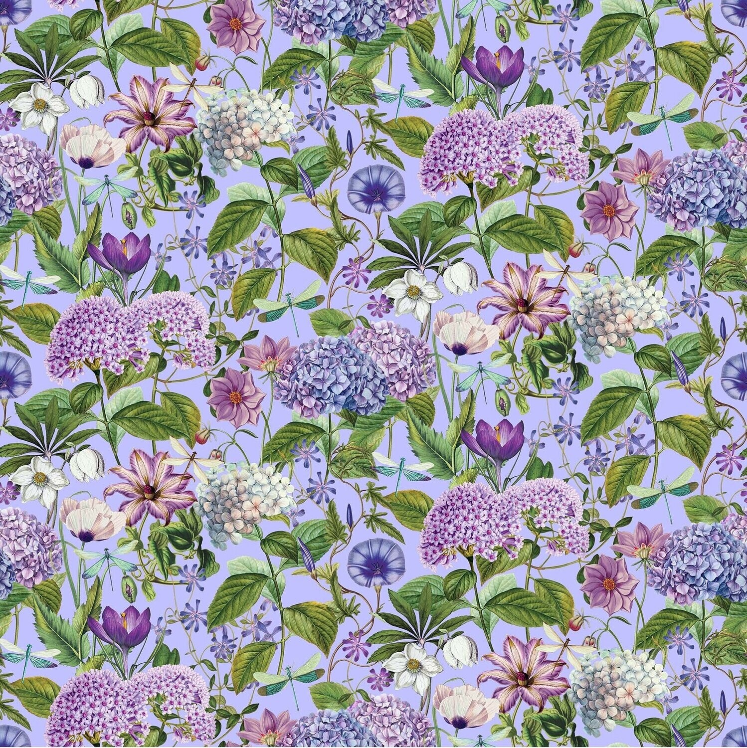 Fleurs Large Scale Floral on Lavender DP23939 - 44