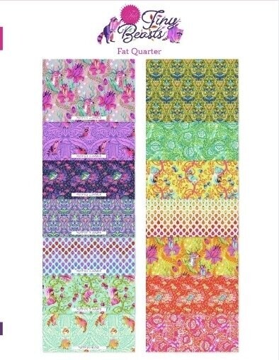 Tula Pink Tiny Beasts 14 Fat Quarter Pack