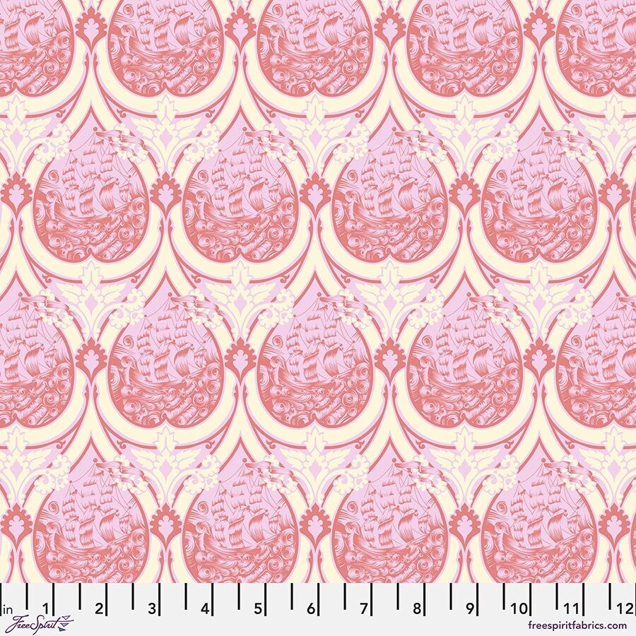 Tula Pink Parisville Deja Vu Sea of Years PWTP191 Melon