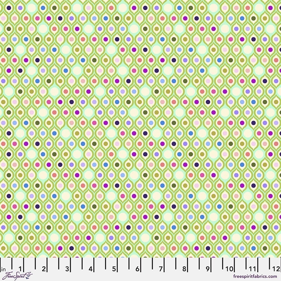 Tula Pink Parisville Deja Vu Eye Drops PWTP192 Mint