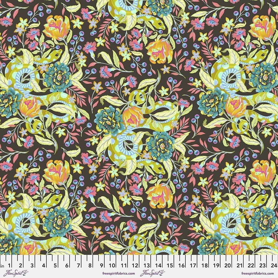 Tula Pink Moon Garden Hissy Fit PWTP196 Dawn