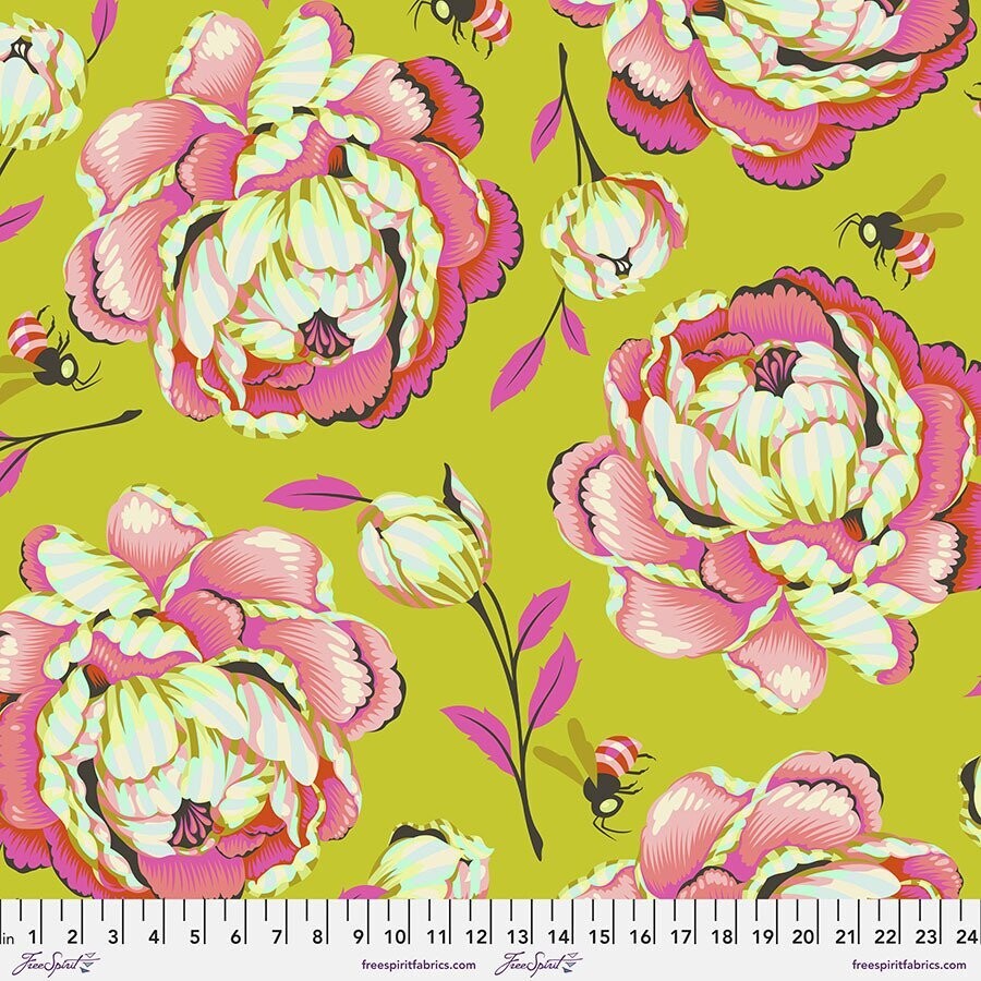 Tula Pink Moon Garden Sonic Bloom Wide Backing QBTP009 Dawn