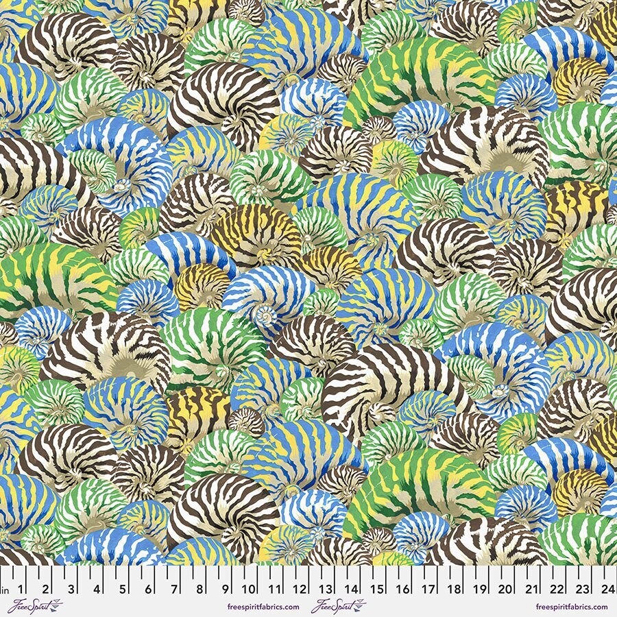 Treasire Island by Snow Leopard Nautilus Shell PWTP114 Blue