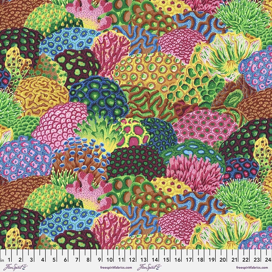 Treasure Island by Snow Leopard Coral Reef PWSL108 Multi