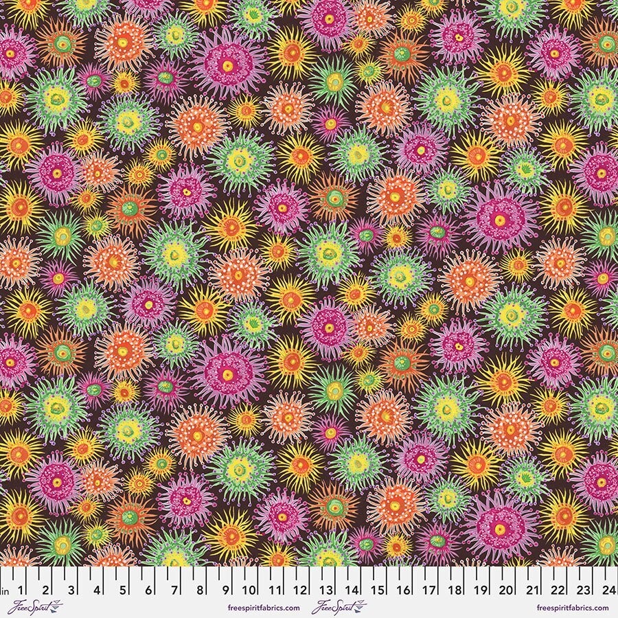 Treasure Island by Snow Leopard Sea Anemones PWTP110 Dark