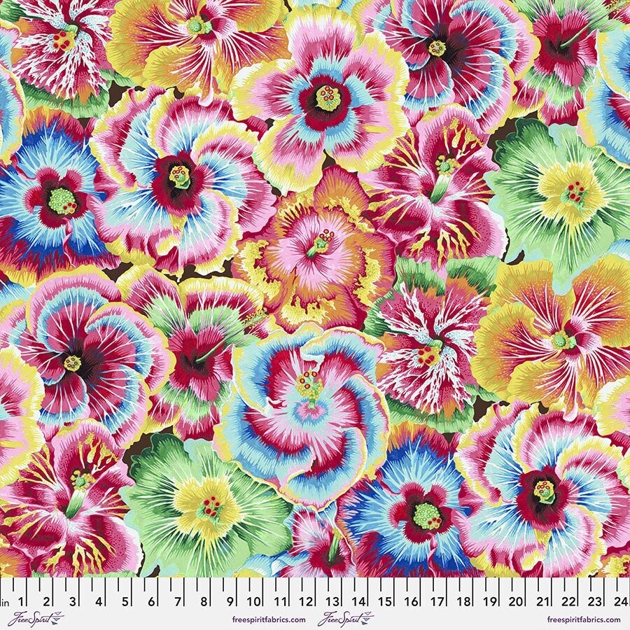 Treasure Island by Snow Leopard Hibiscus PWTP115 Multi