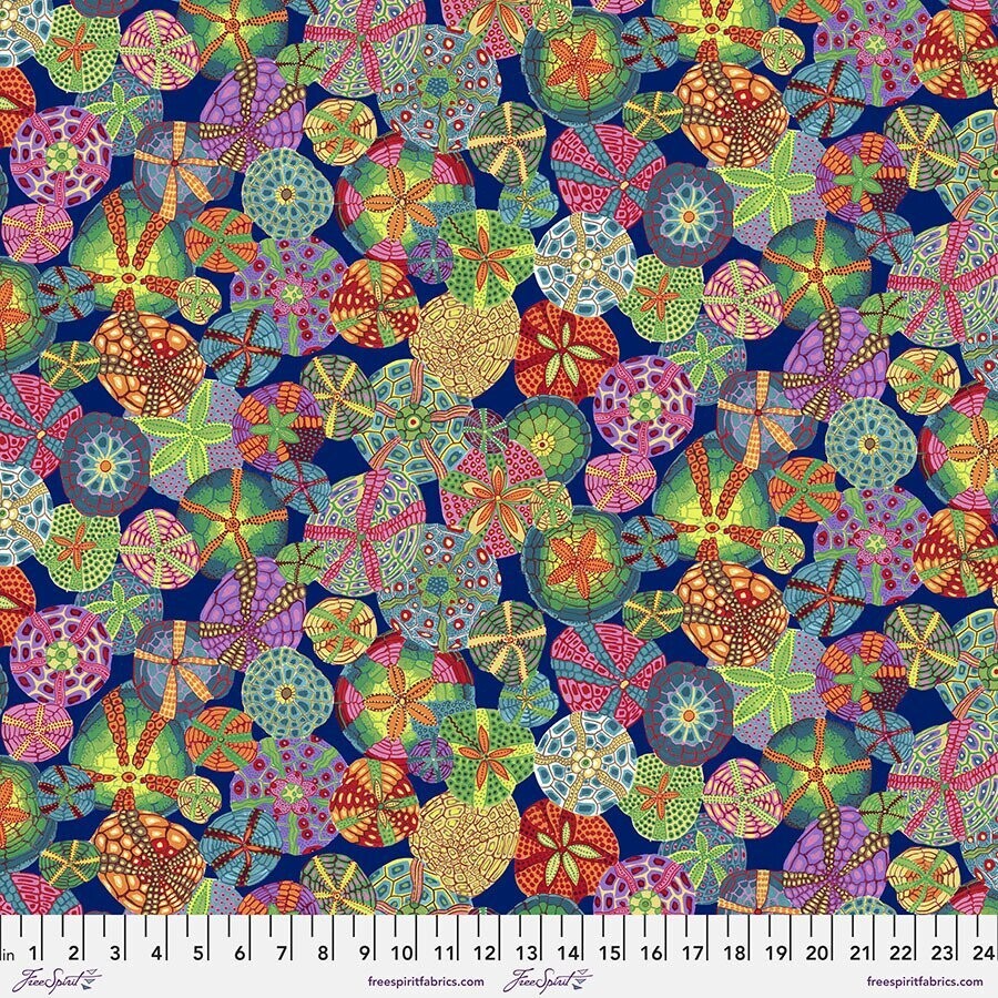 Treasure Island by Snow Leopard Sand Dollars PWTP113 Navy