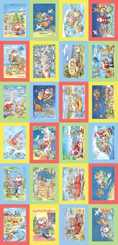 Summertime Santa Postcards Panel DV5416