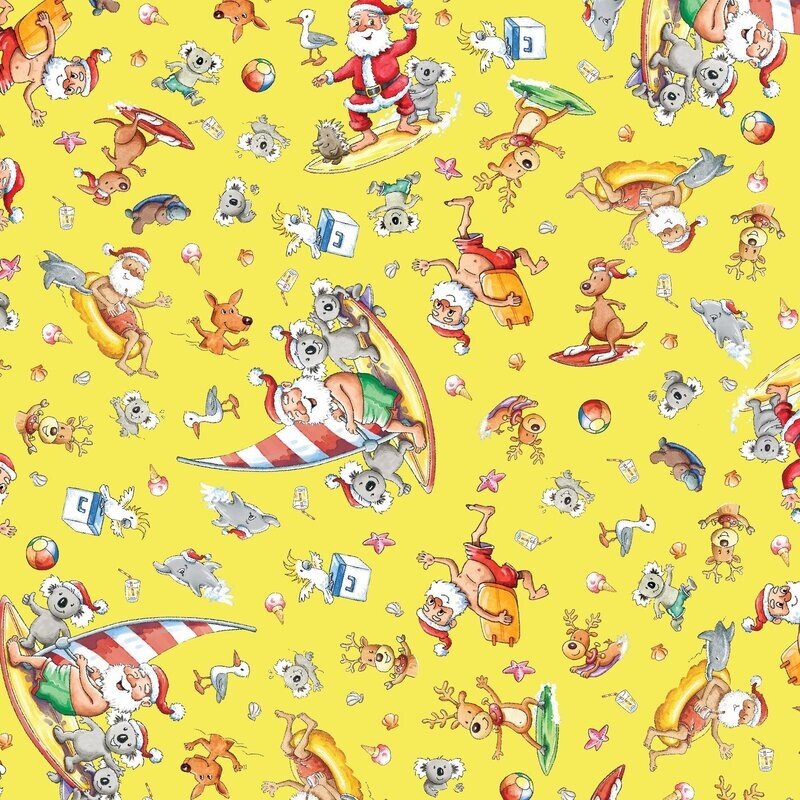 Summertime Santa Coordinate Yellow DV5409