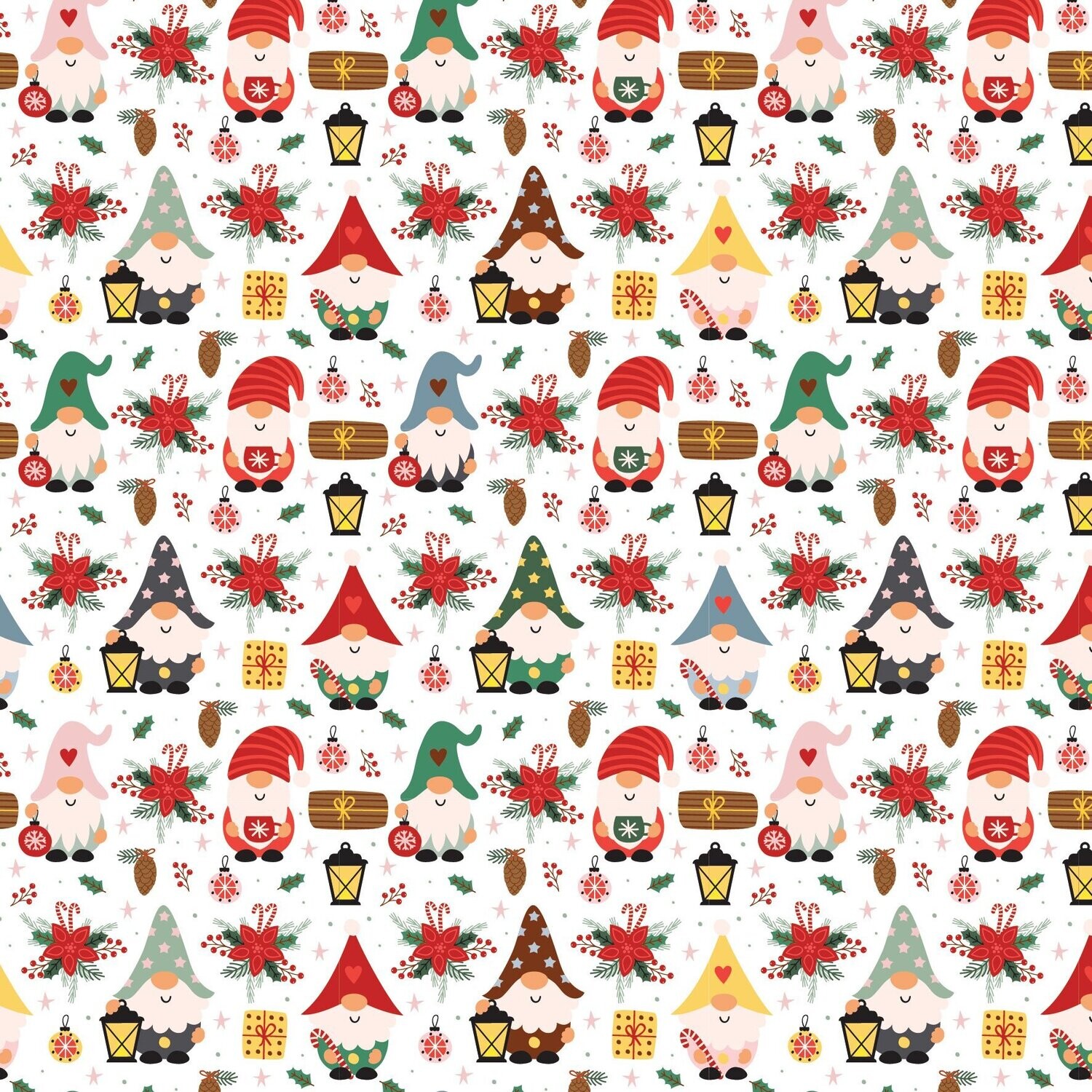 Gnoel Coordinate Gnomes allover on White DV5322