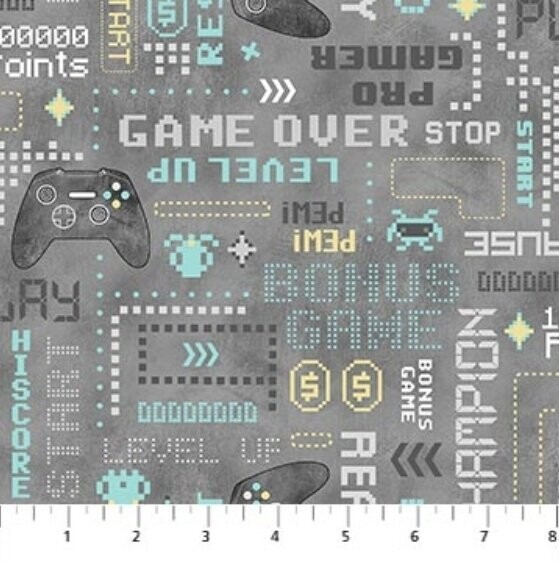 Gaming Zone Text Grey