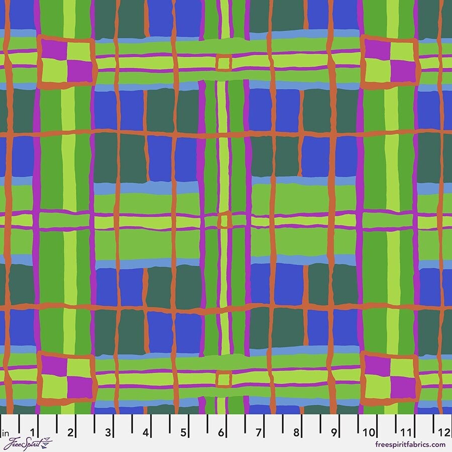 Kaffe Fassett Collective Aug 22 PWBM086 Checkmate Green
