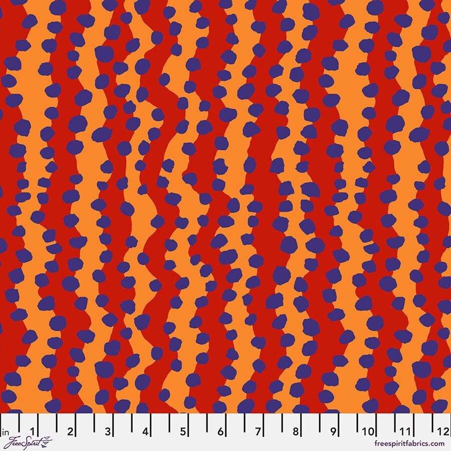 Kaffe Fassett Collective Aug 22 PWBM082 Bubble Stripe Red