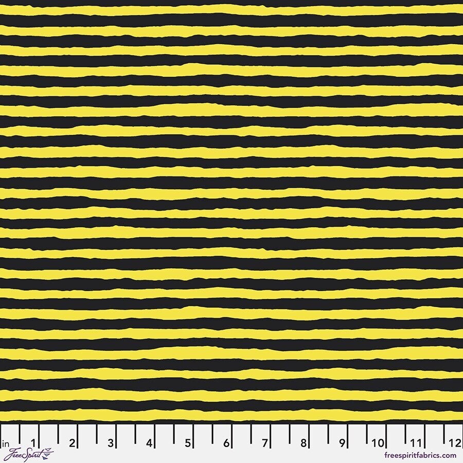 Kaffe Fassett Collective Aug 22 PWBM084 Comb Stripe Yellow