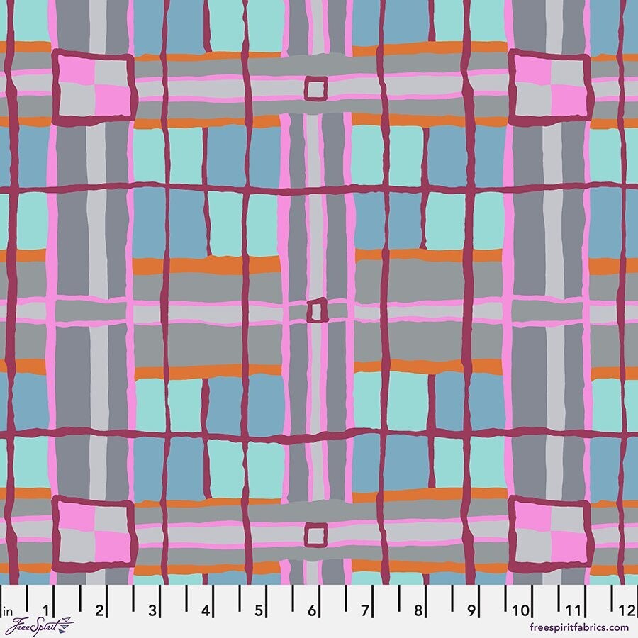 Kaffe Fassett Collective Aug 22 PWBM086 Checkmate Grey