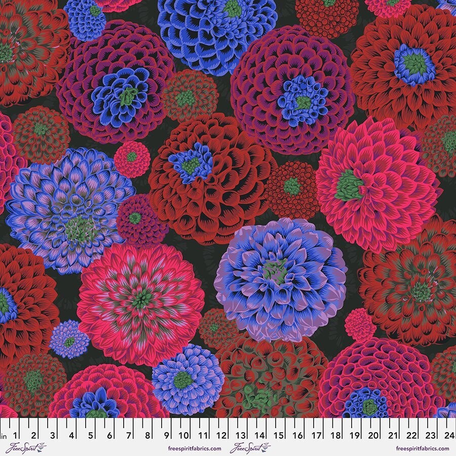 Kaffe Fassett Collective Aug 22 PWPJ114 Flora Dark